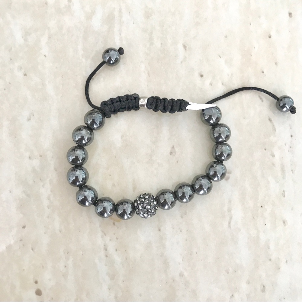 Hematite Shamballa Bracelet